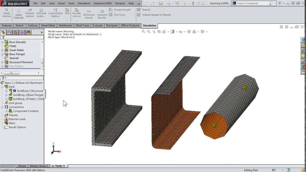 Singularityoftheday - SOLIDWORKS Simulation - What Types Of Meshes Are ...