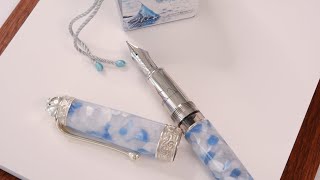 #40 오로라 환경 시리즈 - 빙하 만년필 언박싱 Aurora Ambienti collection - Glacier fountain pen unboxing