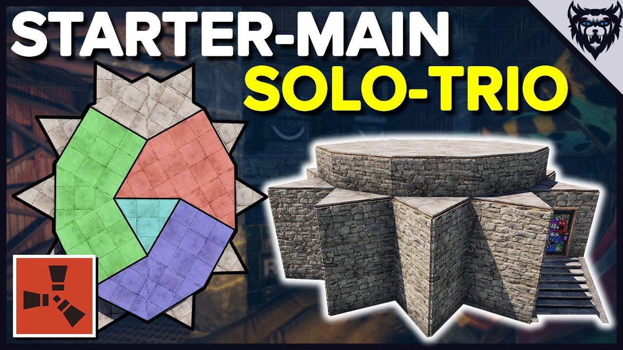 RUST - Strong & Expandable - Rust Solo-Trio Base Design (2019) - YouTube