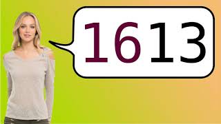 How to say '1613' in French?