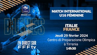 U16F : Italie-France (2-2), en replay !