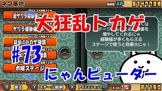 【ふたりで！にゃんこ大戦争】大狂乱トカゲにゃんピューターでいける？