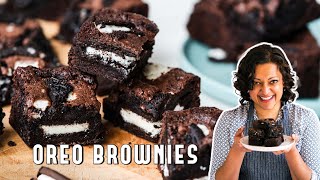 Oreo Cookies and Cream Fudgy Brownies // Easy Recipe