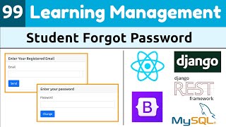 Django ReactJs LMS #99 | How to work forgot password in django with reactjs | DRF ReactJs Learning