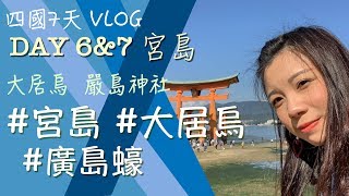 [四國7天VLOG] Day 6\u00267 -宮島 大居烏 嚴島神社 廣島 廣島蠔 水產