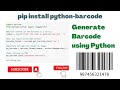 Day 93 : Generate Barcode using Python