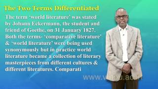 Comparative Literature: An Introduction