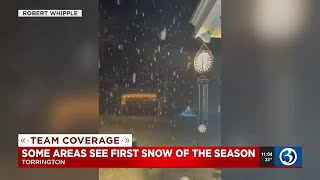 Connecticut sees first snowfall of the season