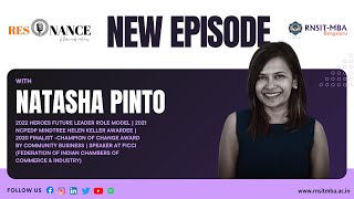 Resonance - The RNSIT Podcast, Episode 1 | Natasha Pinto| RNSIT MBA | Mindtree Helen Keller Awardee