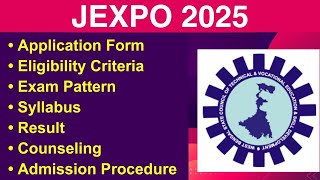 JEXPO 2025 - Eligibility Criteria, Exam Date, Application form, Syllabus, Counseling