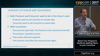 CppCon 2017: David Sackstein “Boost Your Program’s Health by Adding Fibers to your Coroutine”