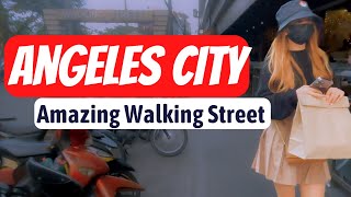 UNBELIEVABLE Angeles City Street Walking ASMR [4k] 🇵🇭 Real Life Philippines