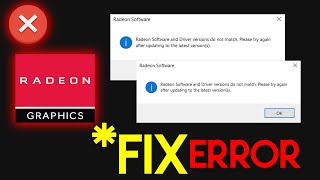 [FIX Problem] Radeon software and driver versions do not match !!! [ไทย/Thai languages]