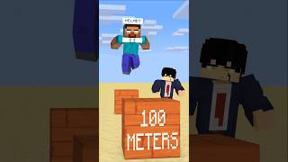 HELP Herobrine How Far He Can Jump #friendship #shorts #trending #anime