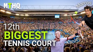 Practicing On ROD LAVER AREANA With A Top 60 Player | Australian Open 2023