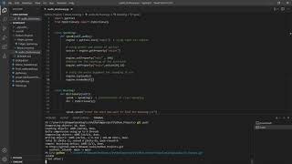 Audio Dictionary using PyDictionary module.