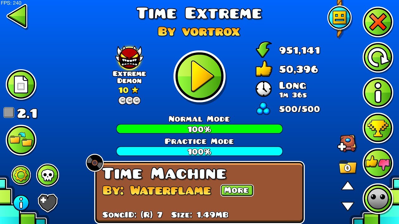 I Beat Vortrox S Hardest Verification Time Extreme 100 Youtube