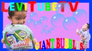 Fubbles! Big Giant Bubbles Toy Review kids playing outside fun activity for kids