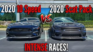2020 Dodge Charger Scat Pack VS 2020 Mustang GT 5.0 10 Speed