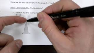 Math 10 3 Triangle Notation Lesson