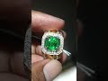 Batu cincin 1.95ct natural tsavorite garnet tanzania - harga Rp. 4.5jt