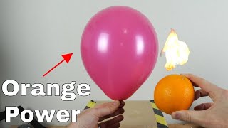 Balloon Vs Orange Experiment |Science Experiment #shorts #trending #balloon
