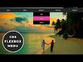 Responsive Dropdown Menu with Flexbox | CSS Flexbox Tutorial