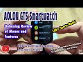 AOLON GTS Smartwatch 2024 - Unboxing Review of Menus and Features