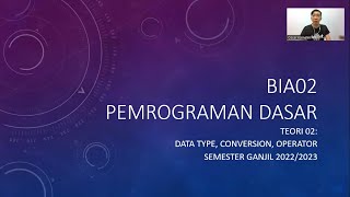 Pemrograman Dasar 02 | Variabel, Operator, dan Konversi di Java dan Python