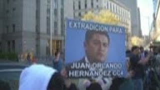 Hondurans in NY celebrate ex-president's arrest