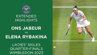 Wimbledon REMATCH | Ons Jabeur vs Elena Rybakina | 2023 Quarter-Final Extended Highlights