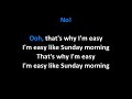 Commodores - Easy KARAOKE
