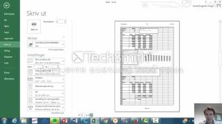 Excel utskriftsformat