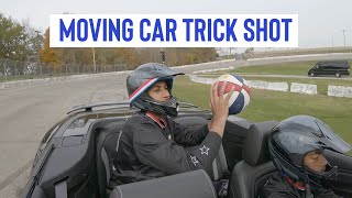 Shooting a Basketball from a Moving Car