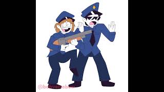 silly cops as spooky month style!!? #animation #srpelo