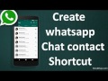 How to Add Chat conatct shortcut of whatsapp on Android Home screen