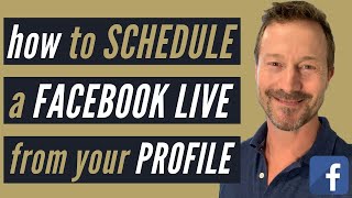 How To Schedule A Facebook Live For Your Facebook Profile by Rise Social Media