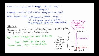 Understanding Consumer Surplus, Producer Surplus and Deadweight Loss (Connecting to Trade)