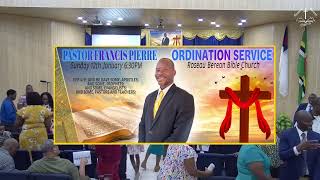 Ordination Service of pastor Francis Pierre