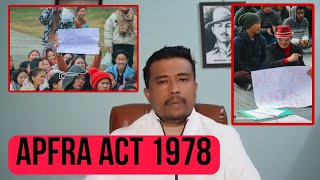 TANA tamar personal opinion APFRA act 1978