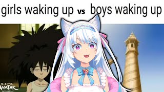 BOYS WAKE UP DIFFERENTLY? | Milky Mew reacts to Boys vs Girls Memes