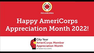 City Year Philadelphia AmeriCorps Appreciation Month 2022