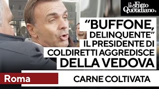 Il presidente di Coldiretti insulta e aggredisce Della Vedova, le forze dell'ordine lo allontanano