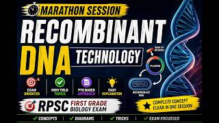 Recombinant DNA Technology.Marathon Session #rpsc1stgrade #biologyexam #recombinantdnatechnology