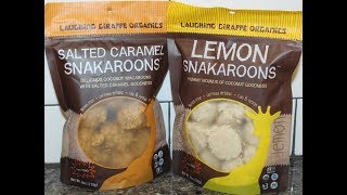 Laughing Giraffe Organics Snakaroons: Salted Caramel \u0026 Lemon Review