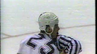 Louie DeBrusk vs Darryl Sydor \u0026 DeBrusk hit on Dave Taylor