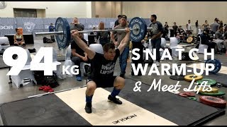 118kg/260lb Snatch at 2017 USA Weightlifting American Open Series 3