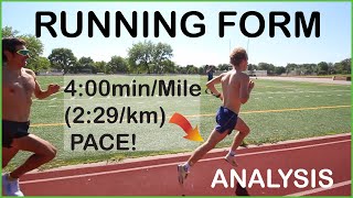 4:00/Mile (2:29/km) RUNNING FORM ANALYSIS FT. THE ATHLETE SPECIAL : Proper Technique Tips for Speed!
