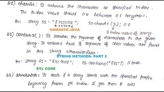 JAVA 069- STRING METHODS- PART 5 IN JAVA