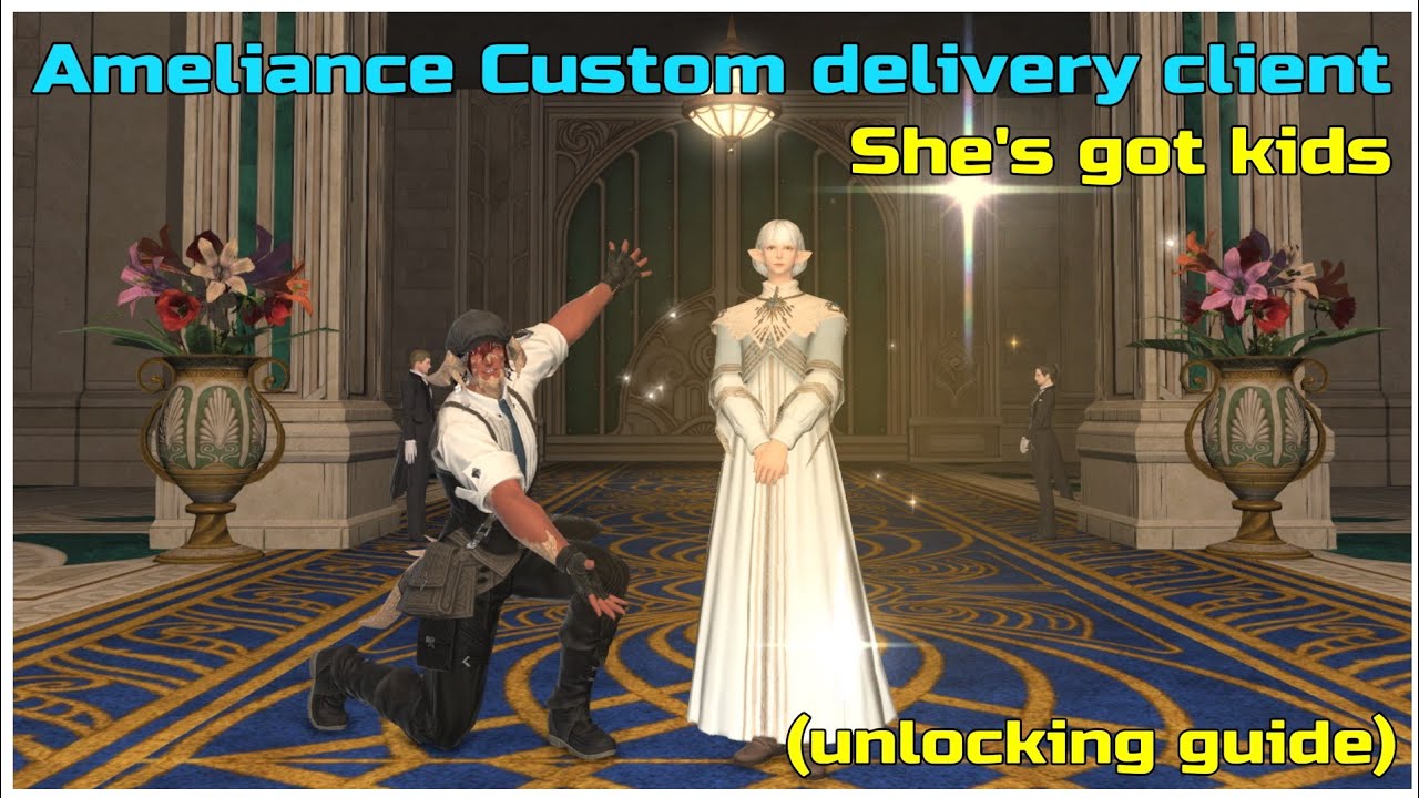 How To Unlock Ameliance Custom Delivery Client In Ffxiv Endwalker - YouTube